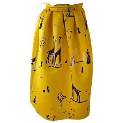 Pre-owned Rochas Yellow Skirt