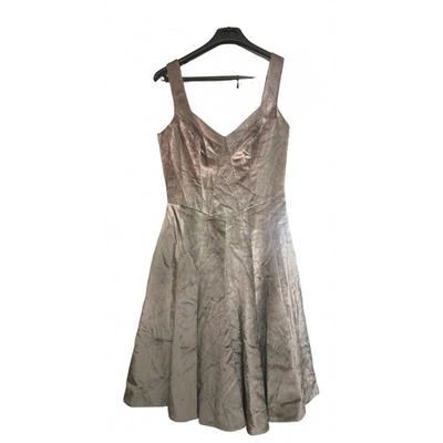 Pre-owned Karen Millen Beige Velvet Dress