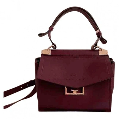 Pre-owned Givenchy The Mystic Bag Burgundy Leather Handbag