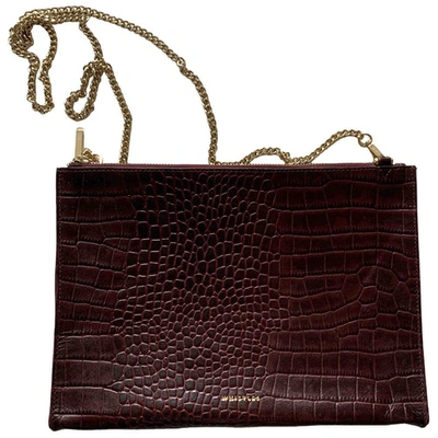 Pre-owned Whistles Burgundy Leather Handbag