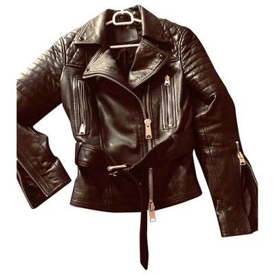 Pre-owned Allsaints Black Leather Leather Jacket