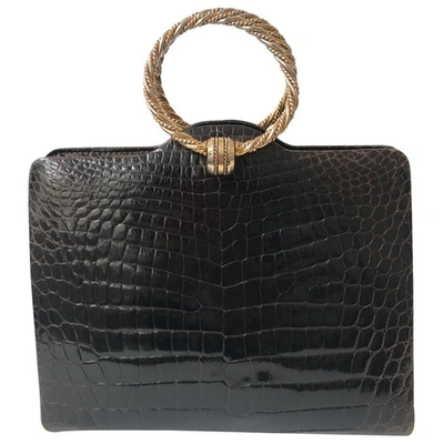 Pre-owned Gucci Brown Crocodile Handbag