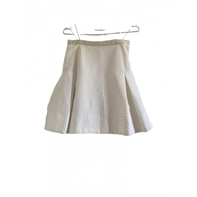 Pre-owned Lanvin White Silk Skirts