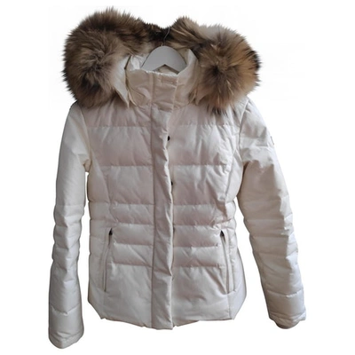 Pre-owned Woolrich Short Vest In White