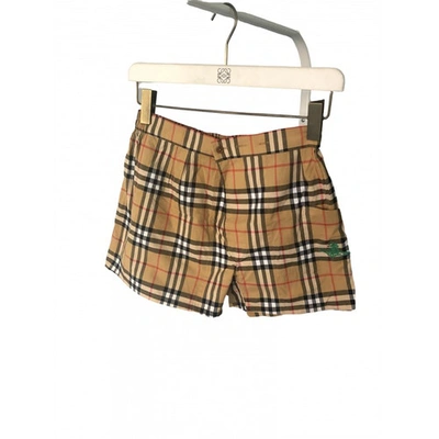 Pre-owned Burberry Brown Cotton Shorts