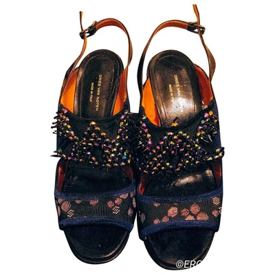 Pre-owned Dries Van Noten Multicolour Leather Sandals