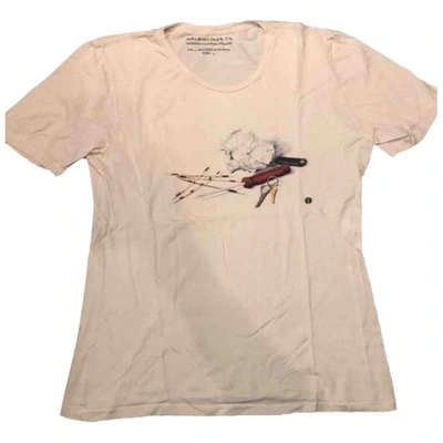 Pre-owned Balenciaga Ecru Cotton T-shirt