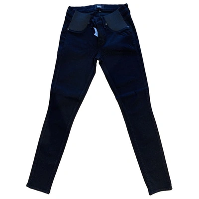 Pre-owned Paige Jeans Blue Cotton - Elasthane Jeans