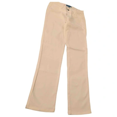 Pre-owned M.i.h. Jeans White Cotton - Elasthane Jeans