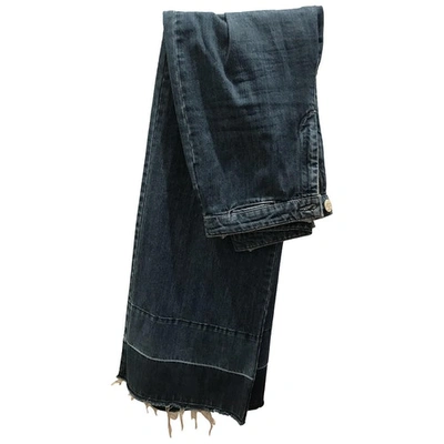 Pre-owned Hoss Intropia Straight Jeans In Blue