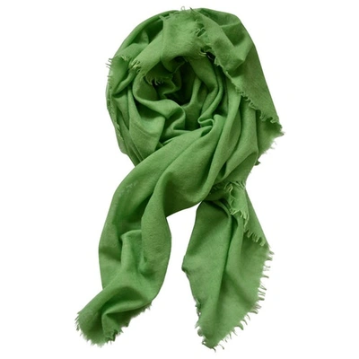 Pre-owned Ralph Lauren Green Cashmere Scarf