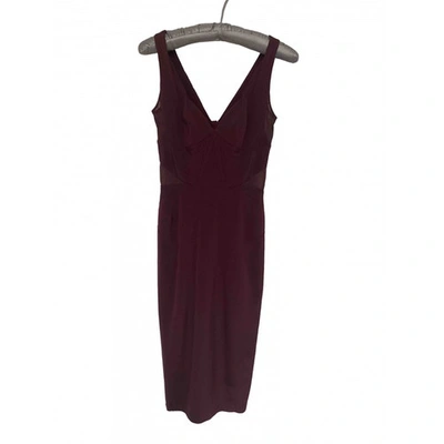 Pre-owned Zac Posen Silk Mid-length Dress In Purple