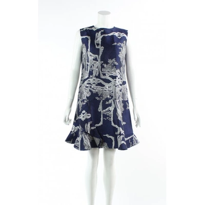 Pre-owned Michael Van Der Ham Navy Dress