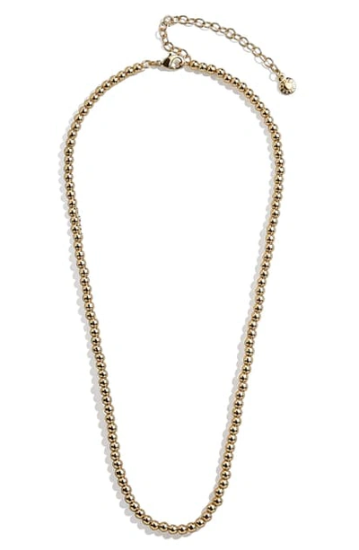 Shop Baublebar Smal Pisa Beaded Necklace In Gold
