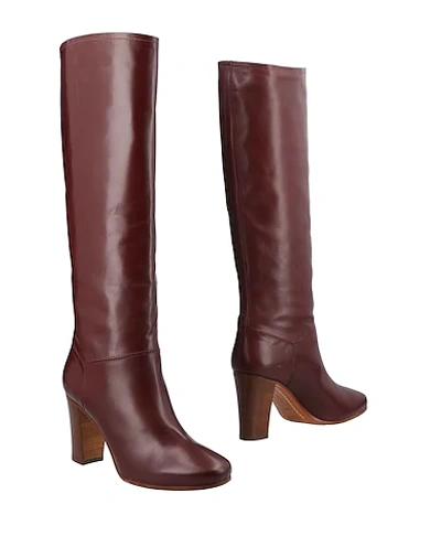 Shop Celine Boots In Cocoa