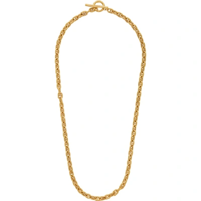 Shop All Blues Gold Polished Pill Necklace