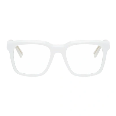 Shop Givenchy White Gv 0123 Glasses In 0vk6 White