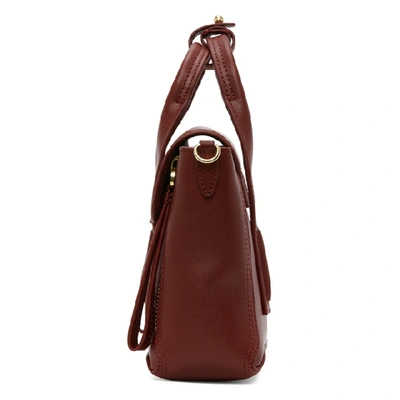 Shop 3.1 Phillip Lim / フィリップ リム 3.1 Phillip Lim Burgundy Mini Pashli Bag In Po270 Pomeg