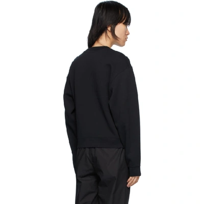 Shop Alexander Wang T Black Foundation Terry Sweatshirt In 001 Black