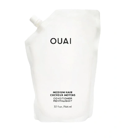 Shop Ouai Medium Hair Conditioner Refill (946ml) In White
