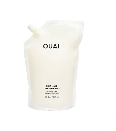 Shop Ouai Fine Hair Shampoo Refill (946ml) In White
