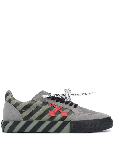 Shop Off-white Arrow Low-top Sneakers In Grey