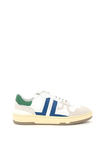 Shop Lanvin Clay Sneakers In White,green,blue