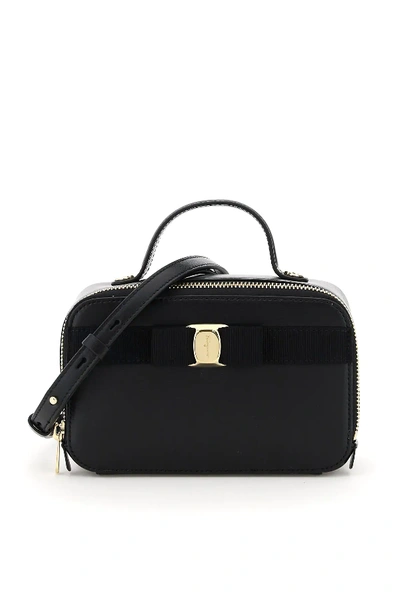 Shop Ferragamo Trifolio Bag In Black