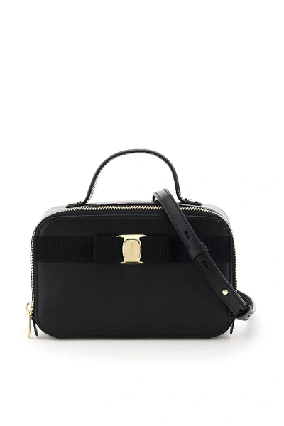 Shop Ferragamo Trifolio Bag In Black