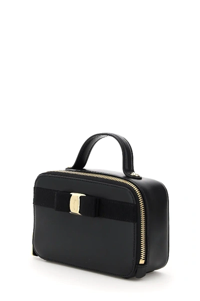 Shop Ferragamo Trifolio Bag In Black