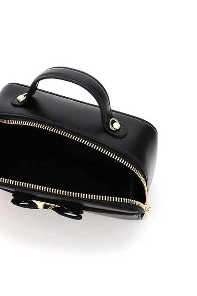 Shop Ferragamo Trifolio Bag In Black