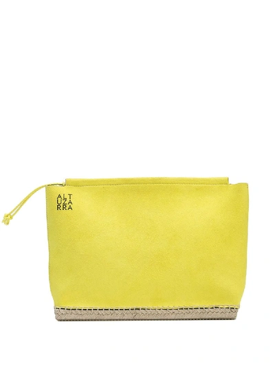 Shop Altuzarra Espadrille Clutch Bag In Yellow