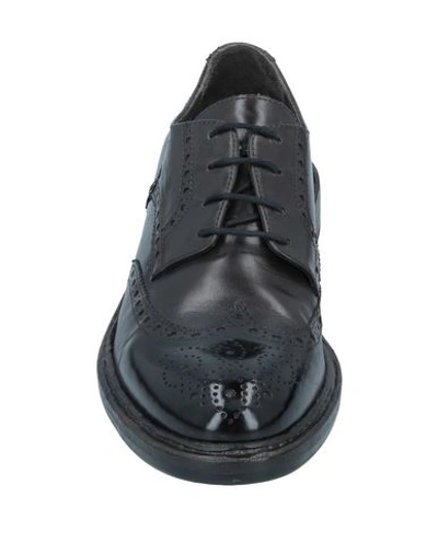Shop Hundred 100 Laced Shoes In Steel Grey