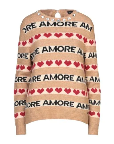 Shop Ottod'ame Sweater In Camel