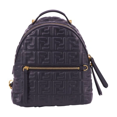 Shop Fendi Mini Backpack In Nero