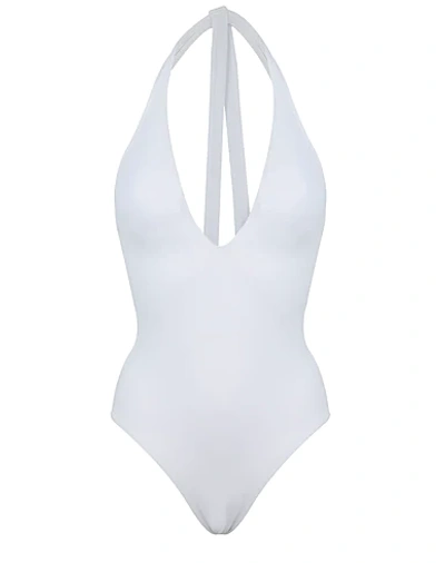 Shop Seafolly Woman One-piece Swimsuit White Size 6 Nylon, Elastane