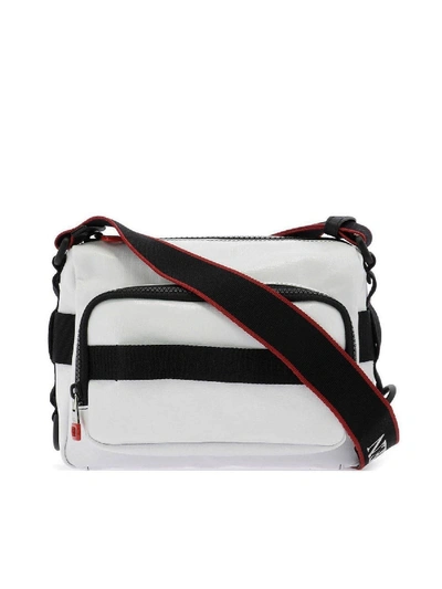 Shop Alexander Mcqueen Urban Nylon Shoulder Bag In White