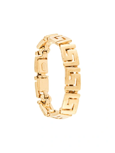 Pre-owned Versace Greca 手链 In Gold