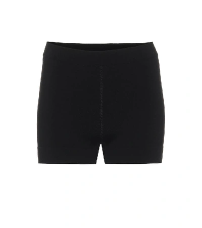 Shop Alaïa Stretch-wool Shorts In Black