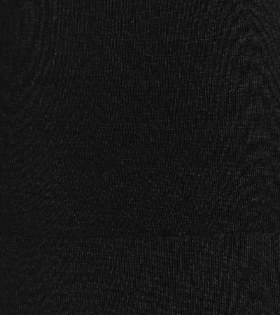 Shop Alaïa Stretch-wool Shorts In Black