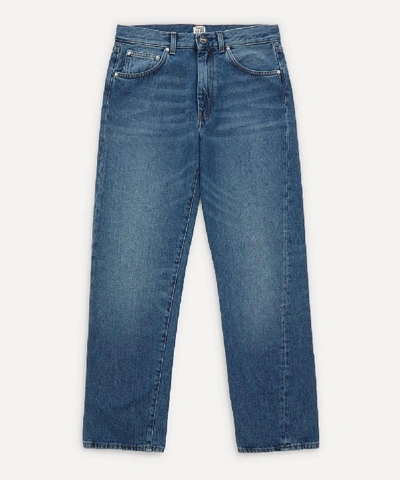 Shop Totême Original Straight-cut Jeans In Little Blue