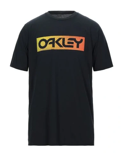 Shop Oakley Man T-shirt Black Size S Polyester, Cotton