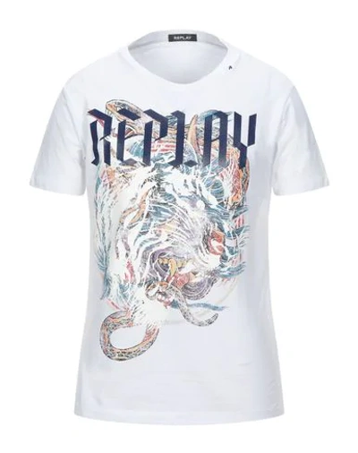 Shop Replay T-shirt In White