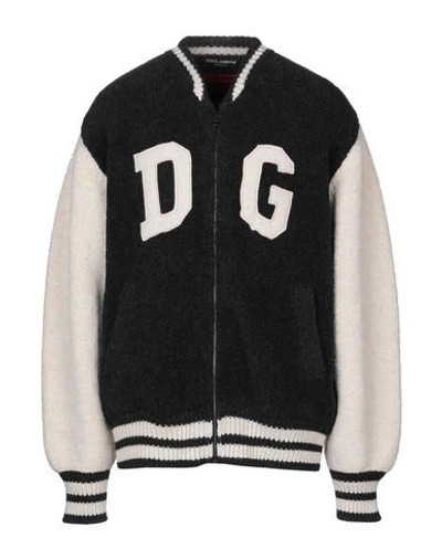 Shop Dolce & Gabbana Jackets In Steel Grey