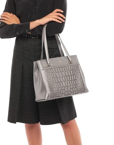Shop Cavalli Class Handbags In Grey