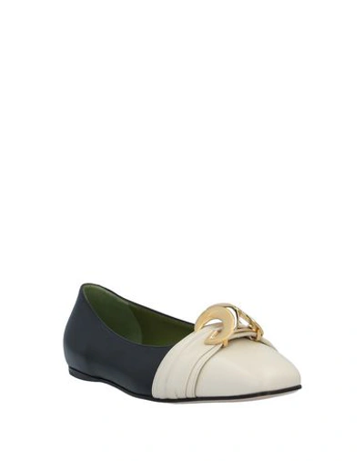 Shop Gucci Ballet Flats In Ivory