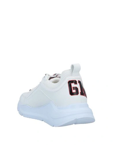 Shop Msgm Woman Sneakers White Size 5 Soft Leather, Textile Fibers