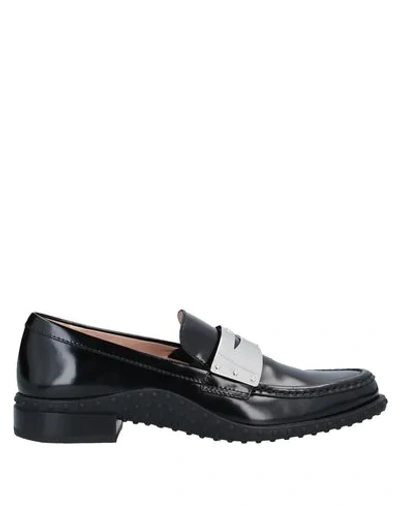 Shop Tod's Woman Loafers Black Size 5 Soft Leather