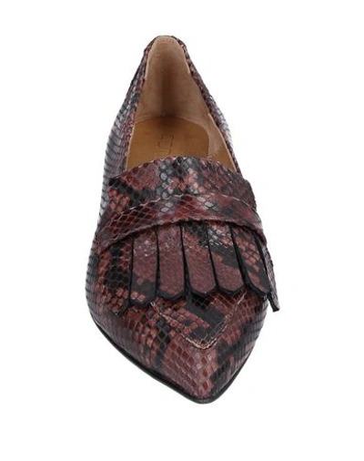 Shop Pomme D'or Loafers In Maroon