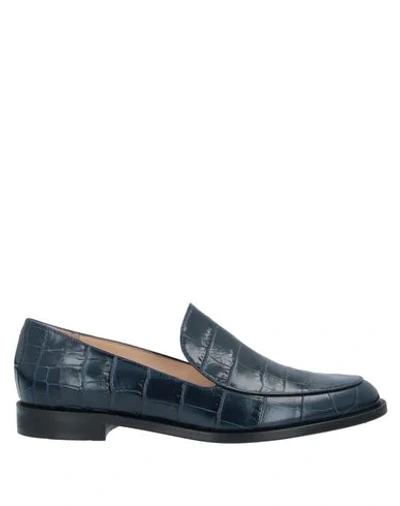 Shop Lerre Loafers In Dark Blue